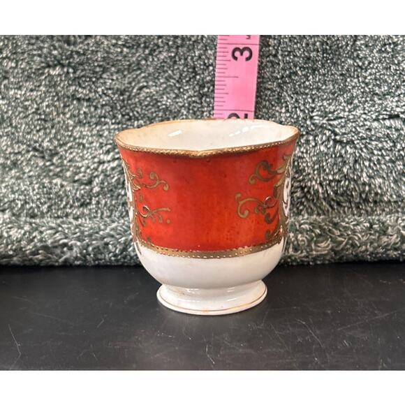 c1940s Demitasse Teacup Porcelain Hand Painted Occupied Japan - Picture 4 of 10